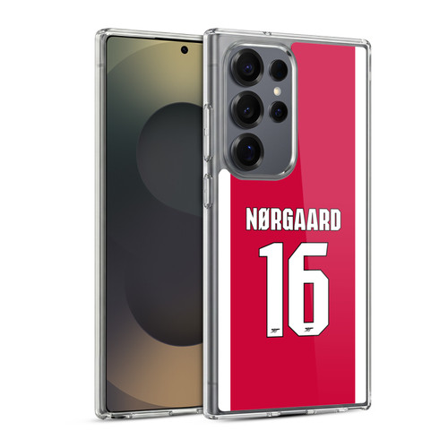 Arsenal FC 2025/26 Players Home Kit 1st Group Christian Nørgaard Soft Gel Case for Samsung Galaxy S25 Ultra & MagSafe