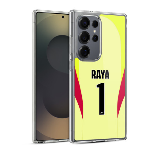 Arsenal FC 2025/26 Players Home Kit 1st Group David Raya Soft Gel Case for Samsung Galaxy S25 Ultra & MagSafe