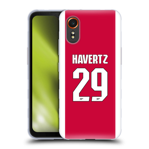 Arsenal FC 2025/26 Players Home Kit 1st Group Kai Havertz Soft Gel Case for Samsung Galaxy Xcover7 5G