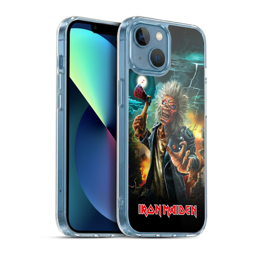 Iron Maiden Key Art Run For Your Lives Soft Gel Case for Apple iPhone 13 Mini & MagSafe