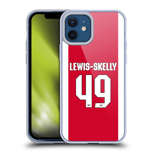 Arsenal FC 2025/26 Players Home Kit 2nd Group Myles Lewis-Skelly Soft Gel Case for Apple iPhone 12 / iPhone 12 Pro