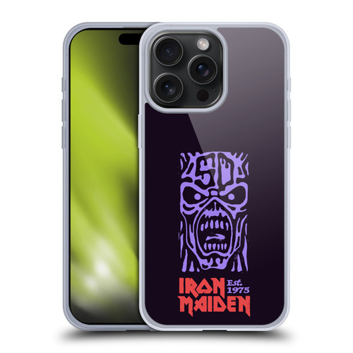 Iron Maiden Key Art Logo Soft Gel Case for Apple iPhone 15 Pro Max