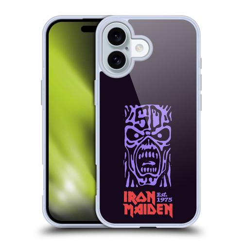Iron Maiden Key Art Logo Soft Gel Case for Apple iPhone 16