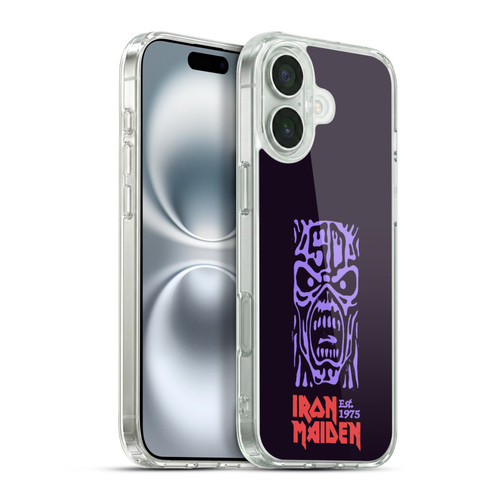 Iron Maiden Key Art Logo Soft Gel Case for Apple iPhone 16 Plus & MagSafe