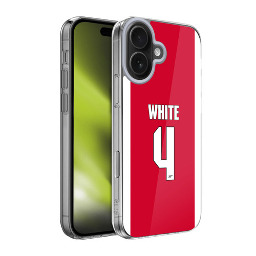 Arsenal FC 2025/26 Players Home Kit 2nd Group Ben White Soft Gel Case for Apple iPhone 17