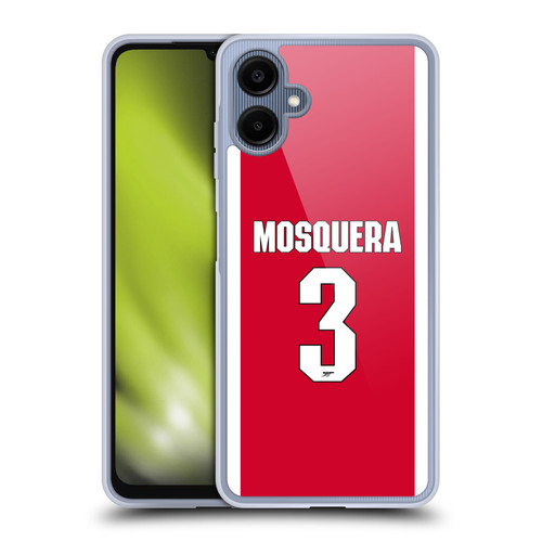 Arsenal FC 2025/26 Players Home Kit 2nd Group Cristhian Mosquera Soft Gel Case for Samsung Galaxy A06 4G