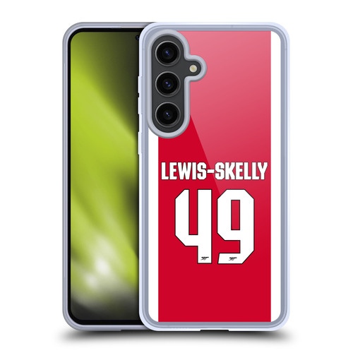 Arsenal FC 2025/26 Players Home Kit 2nd Group Myles Lewis-Skelly Soft Gel Case for Samsung Galaxy S24+ 5G