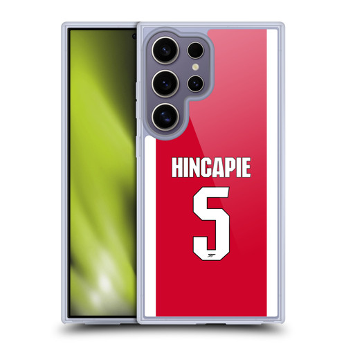 Arsenal FC 2025/26 Players Home Kit 2nd Group Piero Hincapié Soft Gel Case for Samsung Galaxy S25 Ultra
