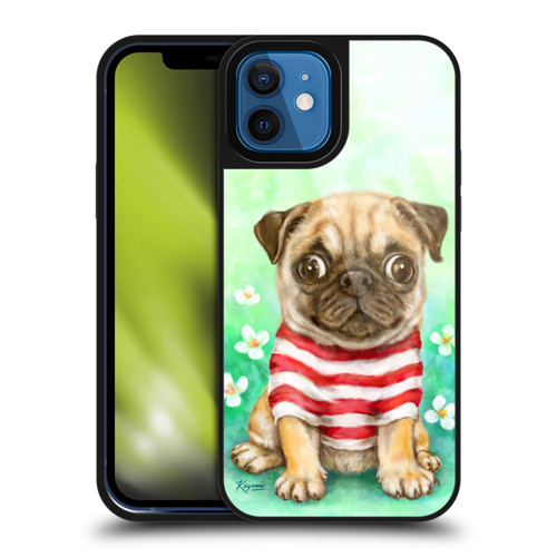 Kayomi Harai Graphic Art Pug Gel Armour Case For Apple iPhone 12 / iPhone 12 Pro