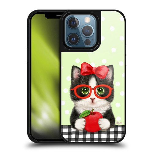 Kayomi Harai Graphic Art Teacher Cat With Apple Gel Armour Case For Apple iPhone 13 Pro