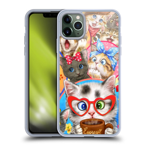 Kayomi Harai Graphic Art Character Cats Soft Gel Case for Apple iPhone 11 Pro Max