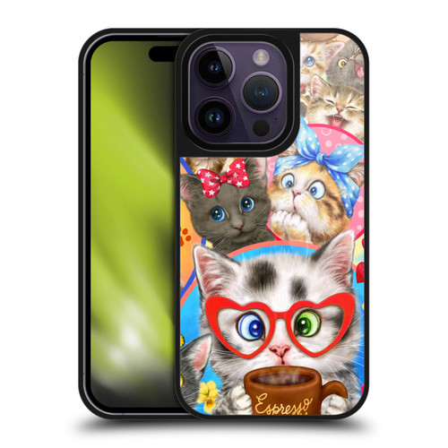 Kayomi Harai Graphic Art Character Cats Gel Armour Case For Apple iPhone 14 Pro