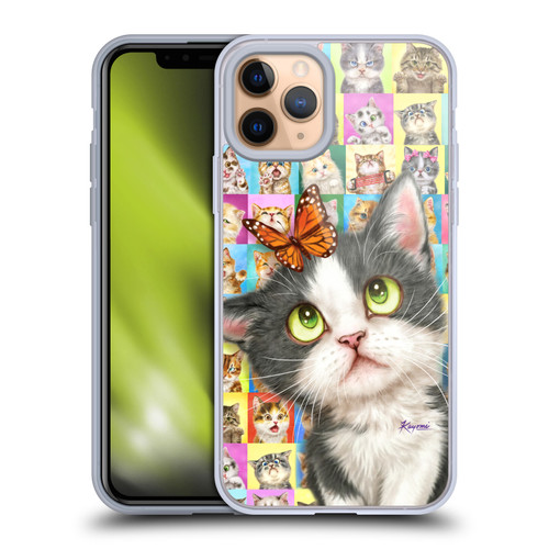 Kayomi Harai Graphic Art Cats Puzzle Soft Gel Case for Apple iPhone 11 Pro