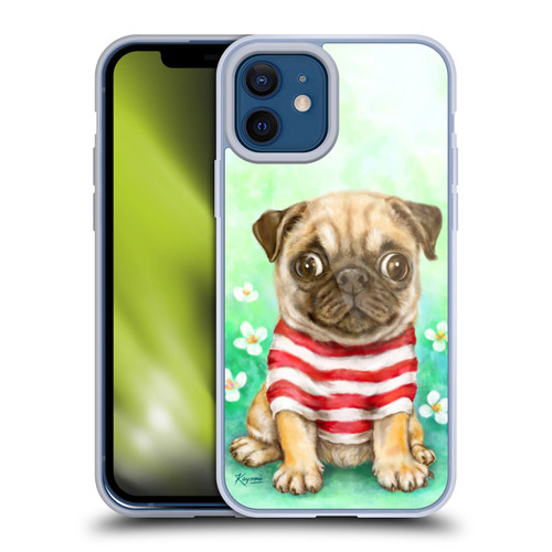 Kayomi Harai Graphic Art Pug Soft Gel Case for Apple iPhone 12 / iPhone 12 Pro