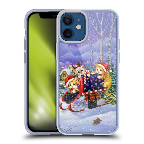 Kayomi Harai Graphic Art Christmas Cats Mailbox Soft Gel Case for Apple iPhone 12 Mini