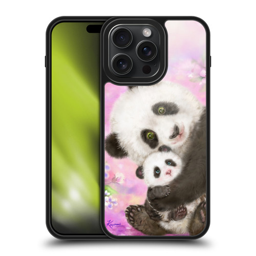 Kayomi Harai Graphic Art Panda Mom And Baby Gel Armour Case For Apple iPhone 15 Pro Max