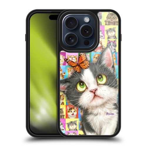 Kayomi Harai Graphic Art Cats Puzzle Gel Armour Case For Apple iPhone 15 Pro
