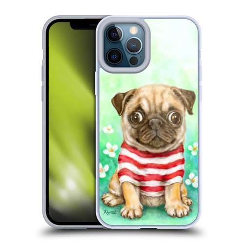 Kayomi Harai Graphic Art Pug Soft Gel Case for Apple iPhone 12 Pro Max