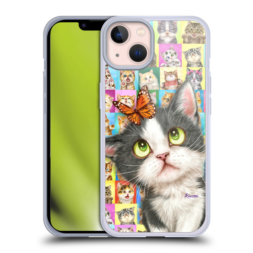 Kayomi Harai Graphic Art Cats Puzzle Soft Gel Case for Apple iPhone 13