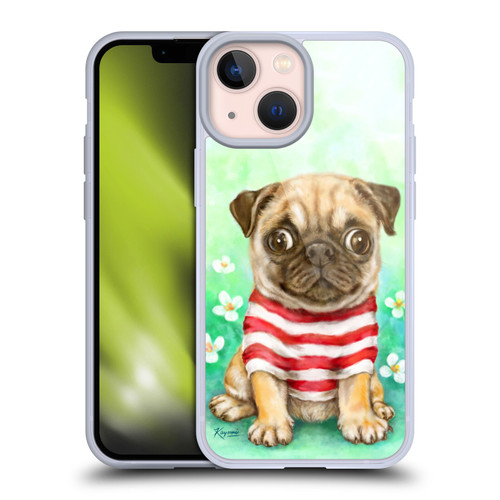 Kayomi Harai Graphic Art Pug Soft Gel Case for Apple iPhone 13 Mini & MagSafe