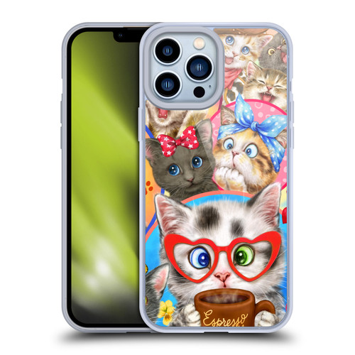 Kayomi Harai Graphic Art Character Cats Soft Gel Case for Apple iPhone 13 Pro Max & MagSafe