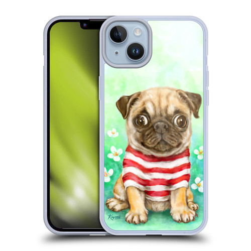 Kayomi Harai Graphic Art Pug Soft Gel Case for Apple iPhone 14 Plus