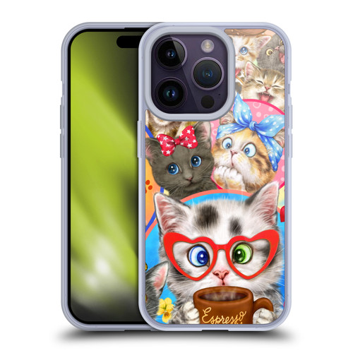 Kayomi Harai Graphic Art Character Cats Soft Gel Case for Apple iPhone 14 Pro & MagSafe