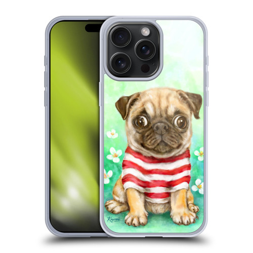 Kayomi Harai Graphic Art Pug Soft Gel Case for Apple iPhone 15 Pro Max & MagSafe