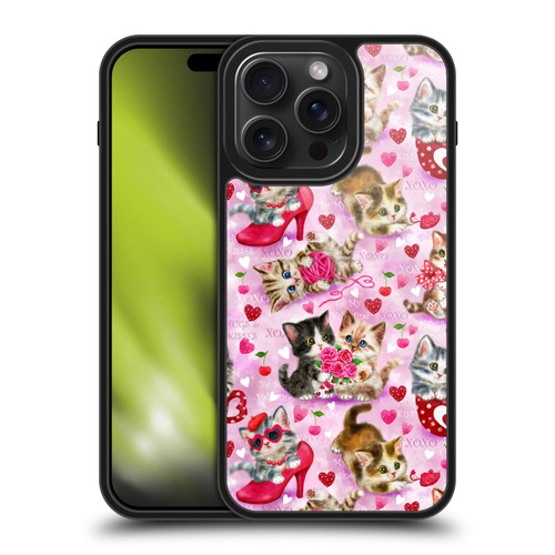 Kayomi Harai Magical Fantasy Hugs & Kisses Kittens Pattern Gel Armour Case For Apple iPhone 15 Pro Max