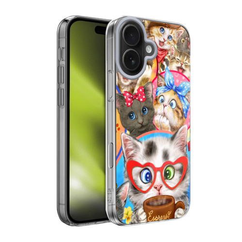 Kayomi Harai Graphic Art Character Cats Soft Gel Case for Apple iPhone 17