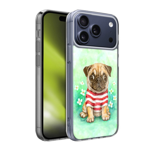 Kayomi Harai Graphic Art Pug Soft Gel Case for Apple iPhone 17 Pro Max