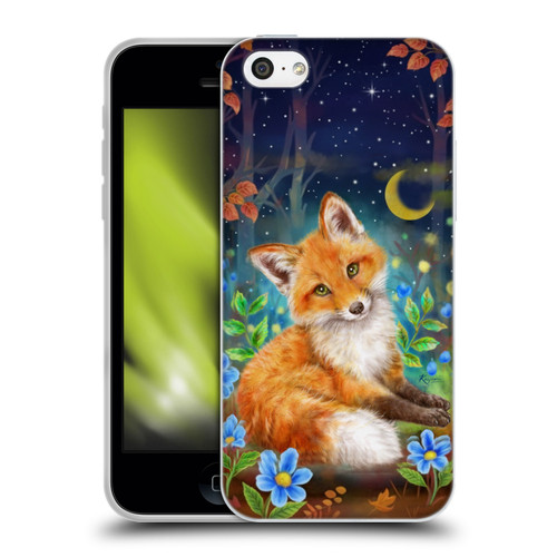 Kayomi Harai Graphic Art Dreamy Night Fox Soft Gel Case for Apple iPhone 5c