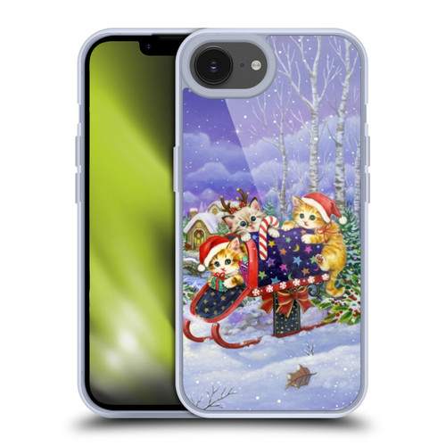 Kayomi Harai Graphic Art Christmas Cats Mailbox Soft Gel Case for Apple iPhone 16e