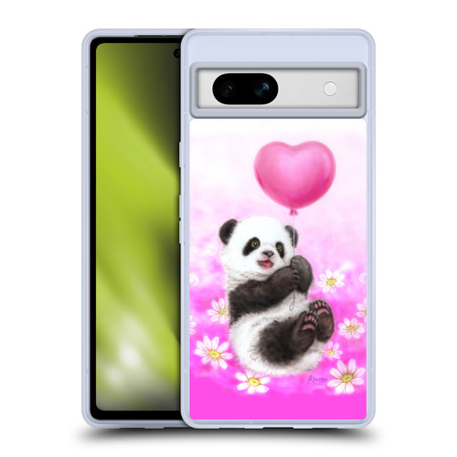 Kayomi Harai Graphic Art Panda Balloon Soft Gel Case for Google Pixel 7a
