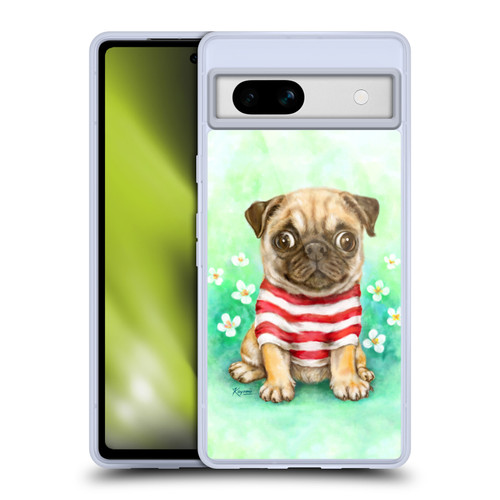 Kayomi Harai Graphic Art Pug Soft Gel Case for Google Pixel 7a