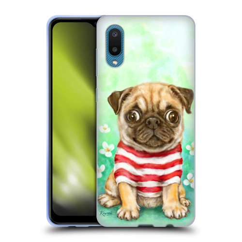 Kayomi Harai Graphic Art Pug Soft Gel Case for Samsung Galaxy A02/M02 (2021)