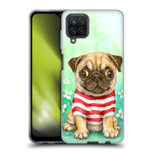 Kayomi Harai Graphic Art Pug Soft Gel Case for Samsung Galaxy A12 (2020)