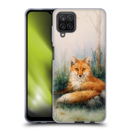 Kayomi Harai Graphic Art Woodland Beauty Fox Soft Gel Case for Samsung Galaxy A12 (2020)