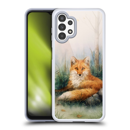 Kayomi Harai Graphic Art Woodland Beauty Fox Soft Gel Case for Samsung Galaxy A13 (2022)