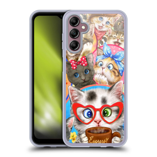 Kayomi Harai Graphic Art Character Cats Soft Gel Case for Samsung Galaxy A14 5G
