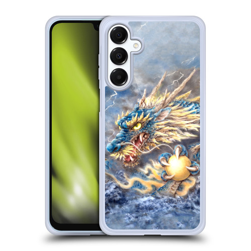 Kayomi Harai Graphic Art Blue Asian Dragon Soft Gel Case for Samsung Galaxy A16 5G