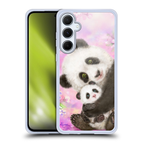 Kayomi Harai Graphic Art Panda Mom And Baby Soft Gel Case for Samsung Galaxy A55 5G