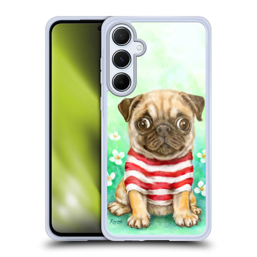 Kayomi Harai Graphic Art Pug Soft Gel Case for Samsung Galaxy A55 5G