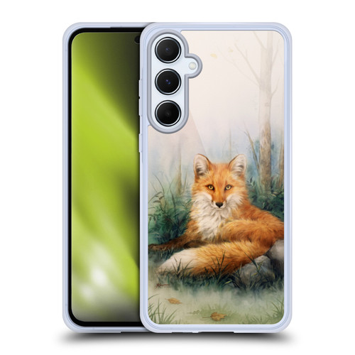 Kayomi Harai Graphic Art Woodland Beauty Fox Soft Gel Case for Samsung Galaxy A55 5G