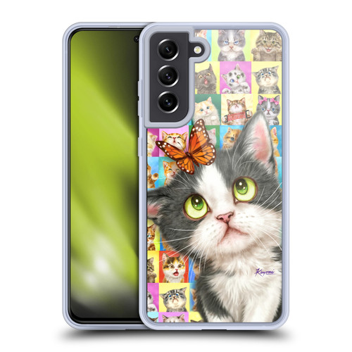 Kayomi Harai Graphic Art Cats Puzzle Soft Gel Case for Samsung Galaxy S21 FE 5G