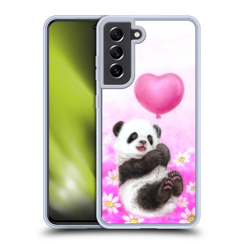Kayomi Harai Graphic Art Panda Balloon Soft Gel Case for Samsung Galaxy S21 FE 5G