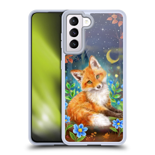 Kayomi Harai Graphic Art Dreamy Night Fox Soft Gel Case for Samsung Galaxy S21 5G
