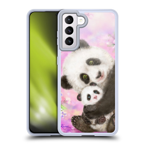 Kayomi Harai Graphic Art Panda Mom And Baby Soft Gel Case for Samsung Galaxy S21 5G
