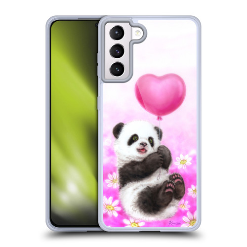 Kayomi Harai Graphic Art Panda Balloon Soft Gel Case for Samsung Galaxy S21+ 5G