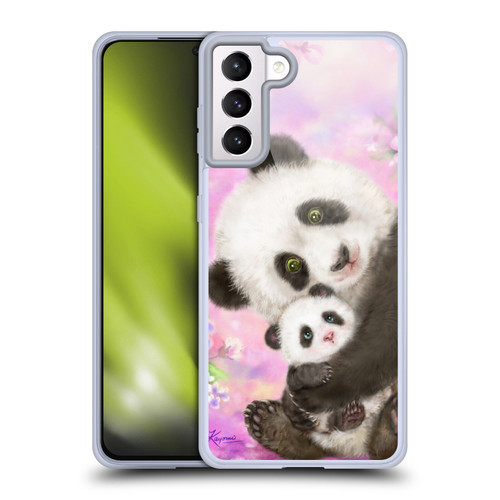 Kayomi Harai Graphic Art Panda Mom And Baby Soft Gel Case for Samsung Galaxy S21+ 5G